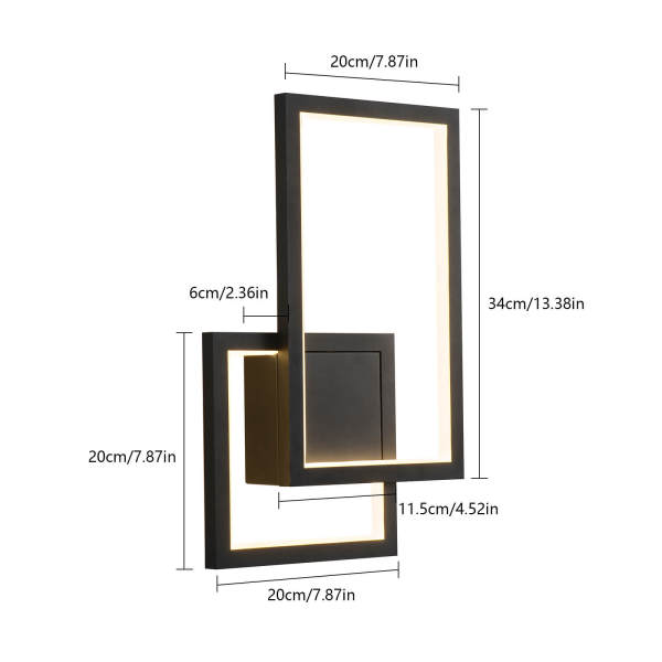 Modern Wired Wall Lamps, Wired Wall Light Set, Wired  Wall Lights Light Color: White, Warm, Natural