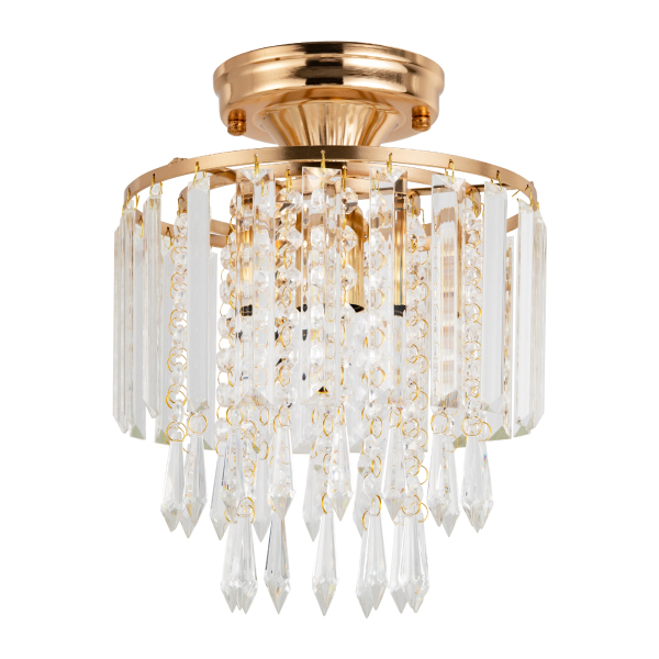 CNCEST Modern chandelier crystal light, crystal ceiling light, 3 levels crystal raindrop chandelier