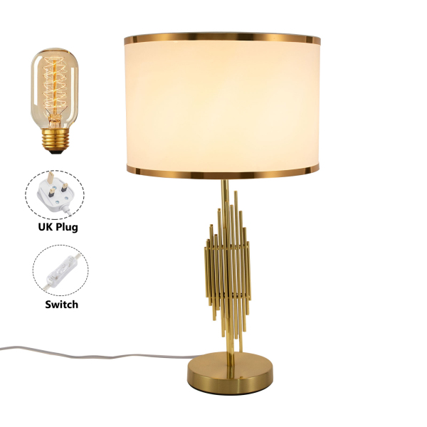 55cm Bedside Table Lamp, Side Table Lamp, Bedroom Desk Light