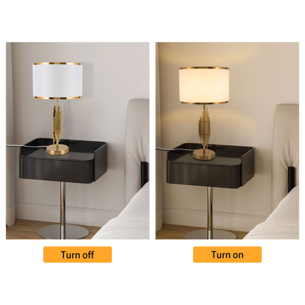 55cm Bedside Table Lamp, Side Table Lamp, Bedroom Desk Light