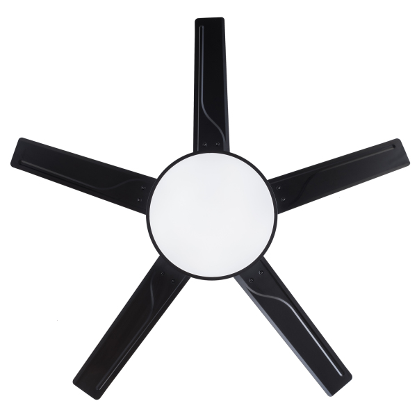 52 inches Ceiling Fan, Ceiling Fan with Remote Control, Flush Mount Ceiling Fan(Black）