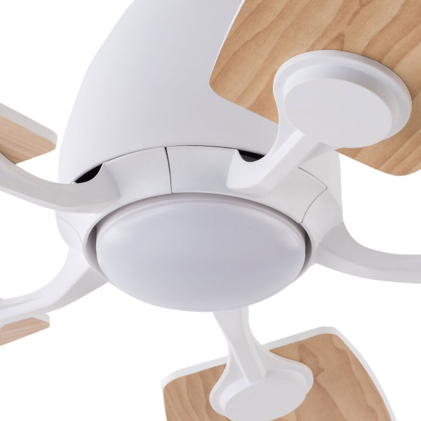 42 inches Ceiling Fan Chandelier, Ceiling Fan with Remote, Ceiling Fans with Lights and Remote Control（Light Wood）