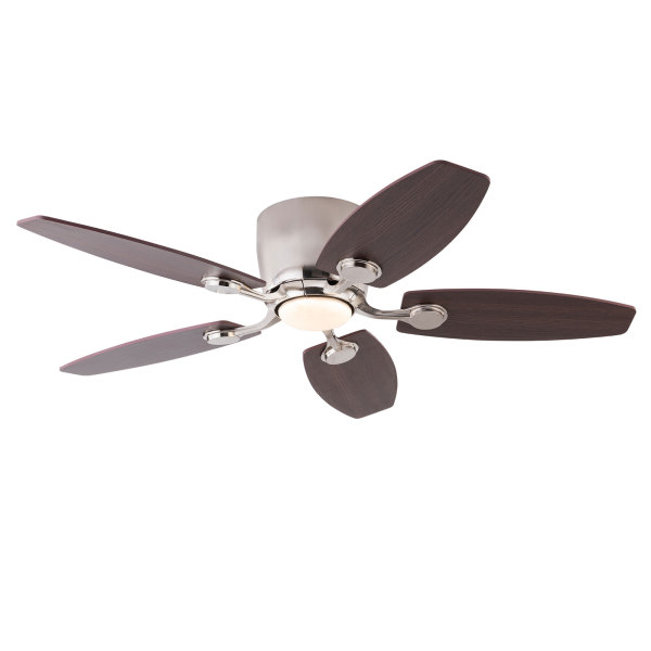 42" Ceiling Fan with Light and Remote, 3-Color Ceiling Fan Light, Ceiling Fan with LED Light（Silver）