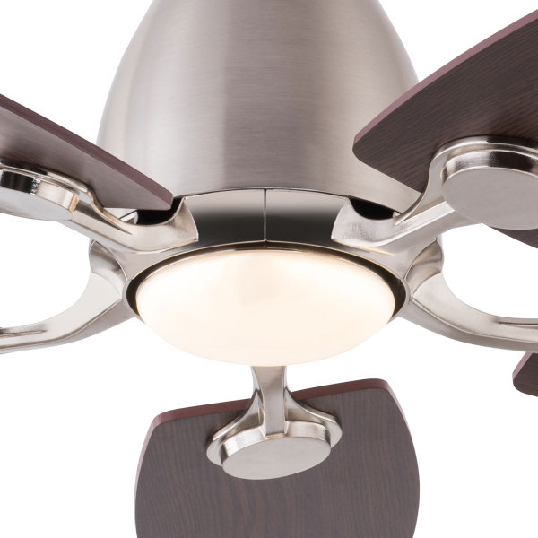 42 inches Ceiling Fan Chandelier, Ceiling Fan with Flush Mount, Ceiling Fans with Lights and Remote Control(Silver)
