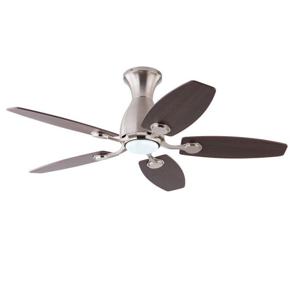 42 inches Ceiling Fan Chandelier, Ceiling Fan with Flush Mount, Ceiling Fans with Lights and Remote Control(Silver)