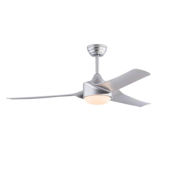 52" Wood Ceiling Fan with Light Dimmable,Quiet DC Motor,Modern Ceiling Fan with Remote Control for Living Room,Bedroom