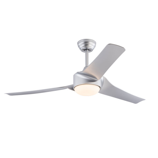 52" Wood Ceiling Fan with Light Dimmable,Quiet DC Motor,Modern Ceiling Fan with Remote Control for Living Room,Bedroom