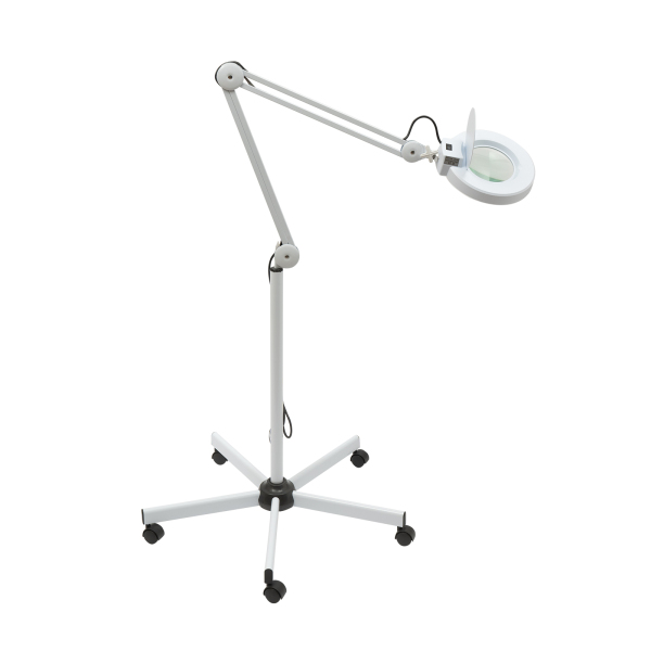 5X LED Magnifying Lamp, Bright Daylight Magnifying Glass with Light and Stand, Adjustable Swivel Arm Magnifier lamp