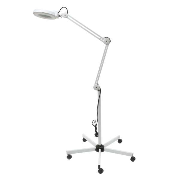 5X LED Magnifying Lamp, Bright Daylight Magnifying Glass with Light and Stand, Adjustable Swivel Arm Magnifier lamp