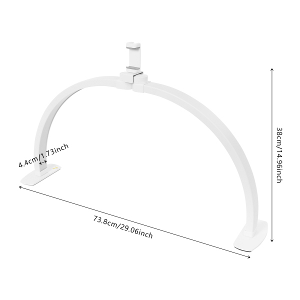 CNCESTHalf Moon Lamp for Nail Desk, Led Nail Desk Lamp