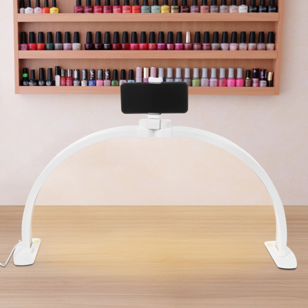 CNCESTHalf Moon Lamp for Nail Desk, Led Nail Desk Lamp