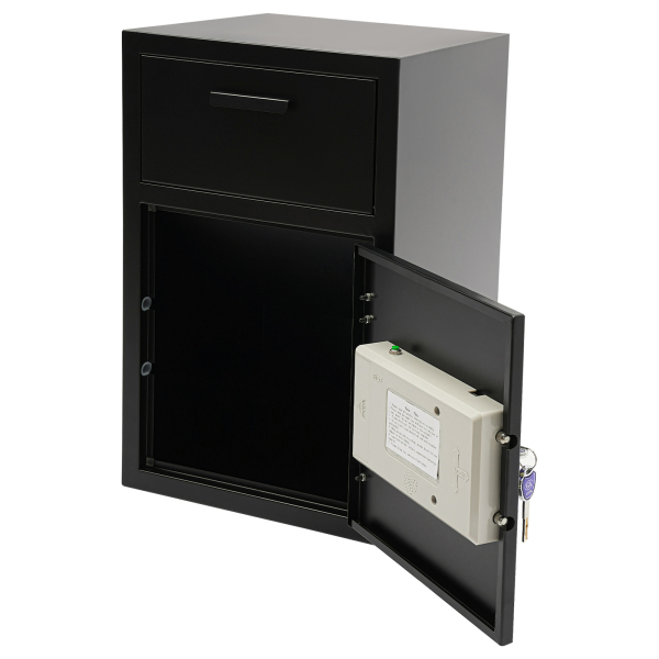 Security Business Safe and Lock Box with Digital Keypad,Drop Slot Safes with Front Load Drop Box