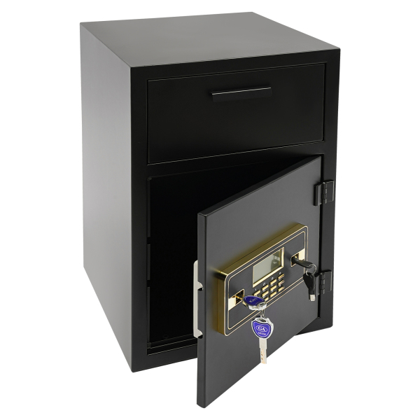 Security Business Safe and Lock Box with Digital Keypad,Drop Slot Safes with Front Load Drop Box
