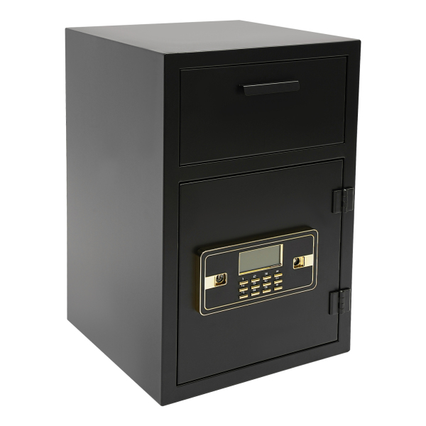 Security Business Safe and Lock Box with Digital Keypad,Drop Slot Safes with Front Load Drop Box