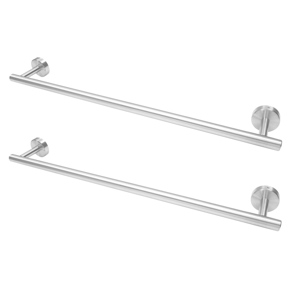 CNCEST Bathroom Towel Rail, Wall Mounted Metal Towel Holder, Bath Towel Holder