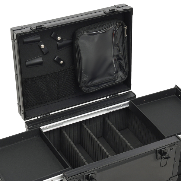 Rolling Makeup Case, Makeup Organizer Travel Case, Professional Makeup Case for Make-up Artists