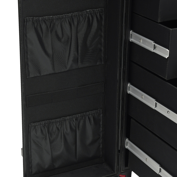 Rolling Makeup Case, Makeup Organizer Travel Case, Professional Makeup Case for Make-up Artists