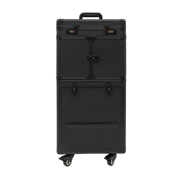 Lockable Portable Cosmetics Mobile Punk Hairdressing Tool Box With Compartments