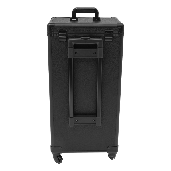 Lockable Portable Cosmetics Mobile Punk Hairdressing Tool Box With Compartments