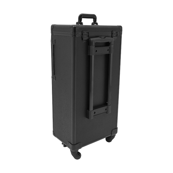 Lockable Portable Cosmetics Mobile Punk Hairdressing Tool Box With Compartments