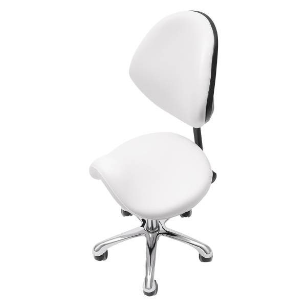 Saddle Stool, White Saddle Stool, Adjustable Saddle Stool White Saddling Stool Beauty Chair