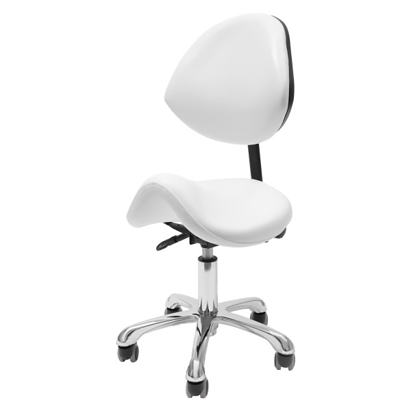 Saddle Stool, White Saddle Stool, Adjustable Saddle Stool White Saddling Stool Beauty Chair