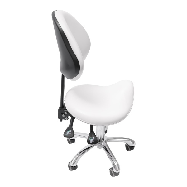 Saddle Stool, White Saddle Stool, Adjustable Saddle Stool White Saddling Stool Beauty Chair
