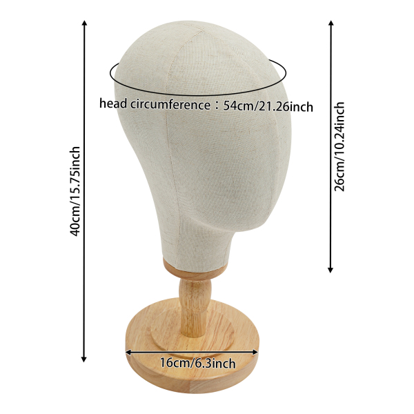 CNCEST Wig Head Stand, Mannequin Head for Hats, Model Head for Wigs&Hats