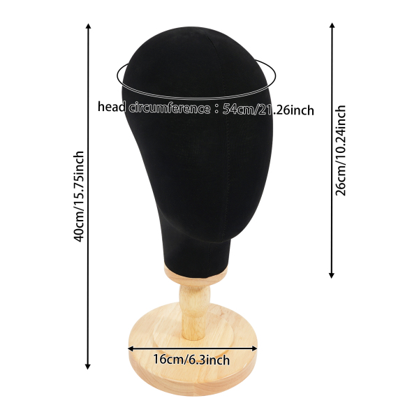 CNCEST Wig Head Stand, Mannequin Head for Hats, Model Head for Wigs&Hats