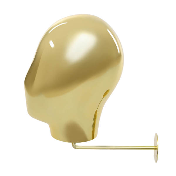 Mannequin Head Stand, Wall-mounted Wig Hat Display Stand, Mannequin Head for Wig and Hat Display