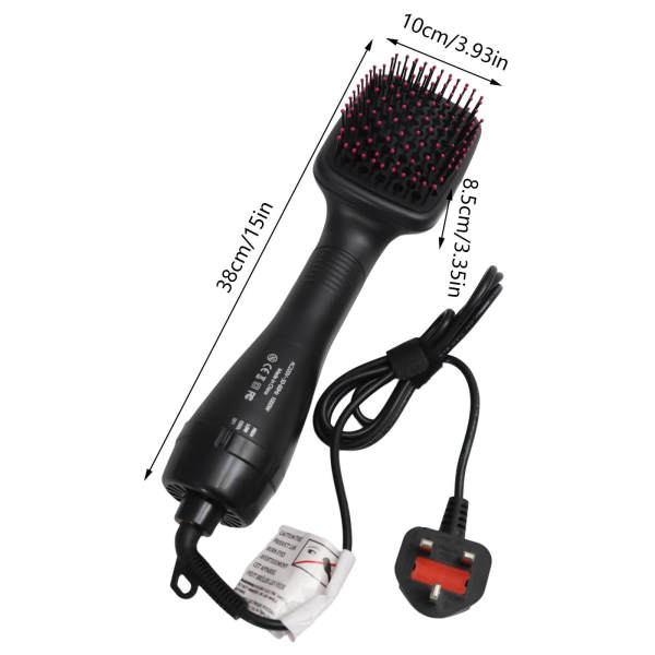 Hair Straightener Brush & Styling Comb, 1000W One-Step Hair Dryer Styler with Adjustable 180°C Heat, for Smoothing, Drying & Styling