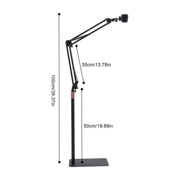 Hair Dryer Stand, 360 Degree Rotating Blow Dryer Holder, Adjustable Height Hair Dryer Rack with Heavy Base for Home Salon