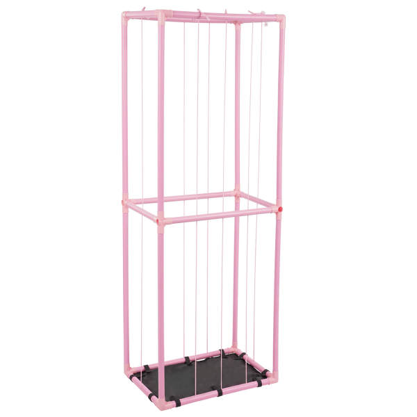 Pink Plush Toy Storage Holder, Kids Room Stuffed Animal Holder, Plush Toy Organizer