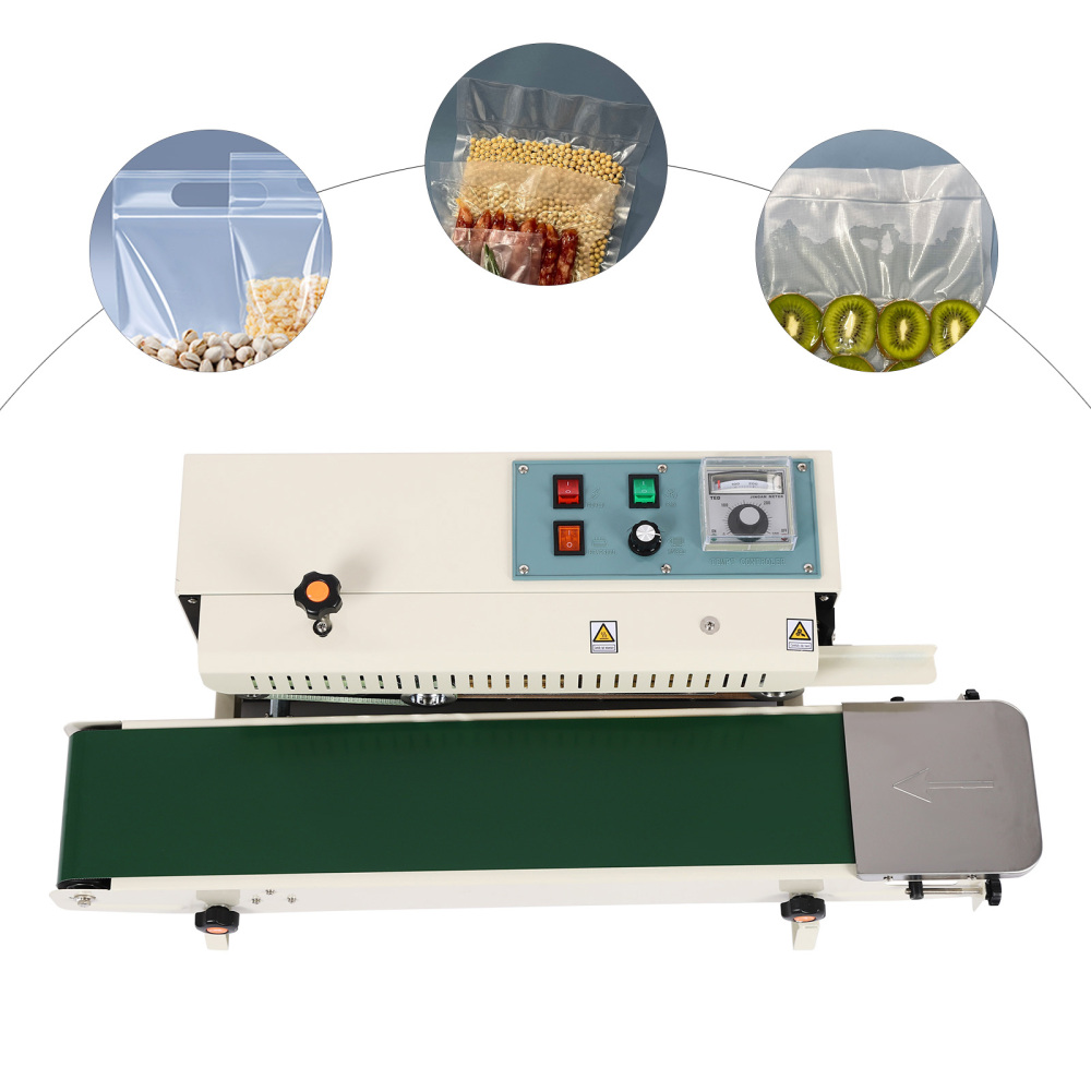 220V Automatic Sealer Horizontal Continuous Plastic Bag Band Sealing ...