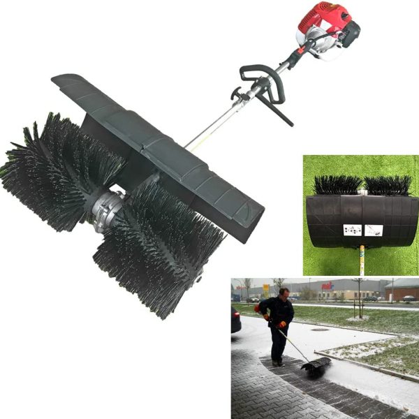 2.3HP 52cc 2 Stroke Gas Power Sweeper Gasoline Engine Power Broom Brush Cleaner