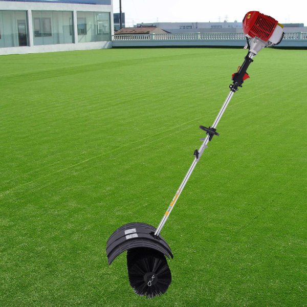 2.3HP 52cc 2 Stroke Gas Power Sweeper Gasoline Engine Power Broom Brush Cleaner
