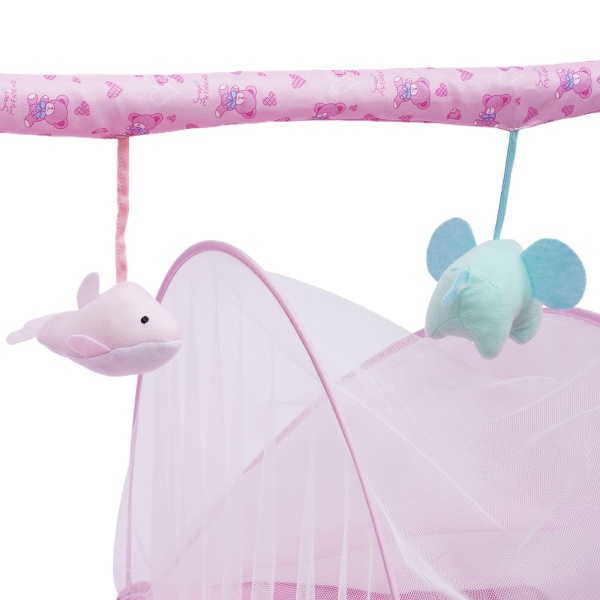 Bluetooth Music Electric Baby Crib Cradle Infant Auto-Swing Bed Rocker Cot W/Mat