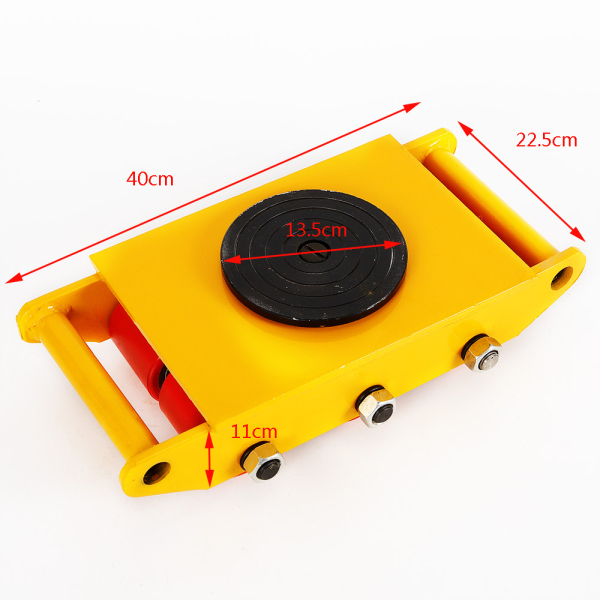 Machinery Mover, Lightakai 8T Transport Truck with 360 Degree Rotating Lid for Industrial and Commercial Applications, Yellow