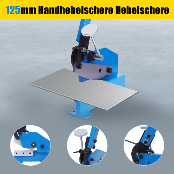 Manual Metal Lever Shear Cutter Heavy Duty Metal Steel Sheet Cutting Cutter Shearing Snips Tool (125mm)