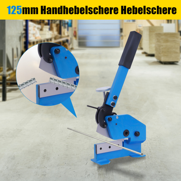 Manual Metal Lever Shear Cutter Heavy Duty Metal Steel Sheet Cutting Cutter Shearing Snips Tool (125mm)