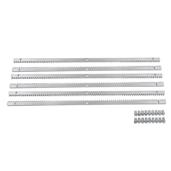 6Pcs 1m Rails 12mm Gear Rack Stand for Automatic Sliding Gate Opener 2000KG/4400LB Load