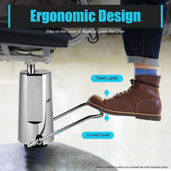 Barber Salon Chair Hydraulic Pump Stool Replacement Pump Lift Cylinder 4 Screw Pattern Pump Adjustable Height 11cm 440lbs(The Chair Not Included)