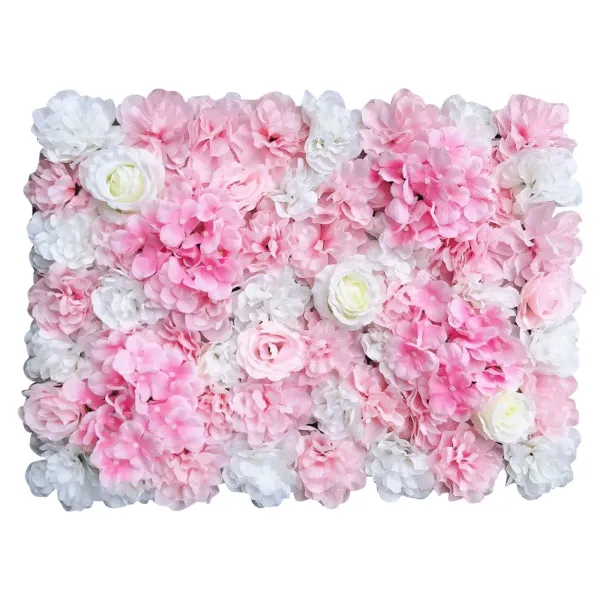 6 Pcs Artificial Flower Wall Artificial Flower Decorative Rose Flower Wall Artificial Flower Panel DIY Flower Wall