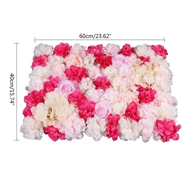 4 Packs Flower Wall Panel Grid Floral Wall Wedding Venue Backdrop Decor 4 Packs Flower Wall Panel Grid Floral Wall Wedding Venue Backdrop Decor