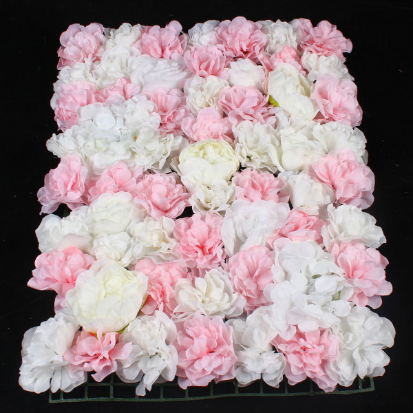 6pc 23.62x15.74 inches Simulation Flowers Wall Hanging Decor Artificial Silk Rose Flower Wall Panel
