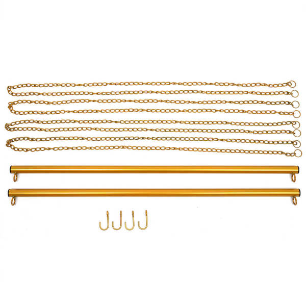 Hanging Clothes Rack with Chains and hooks, Clothing Rack, Clothing Rack for Bedroom, Laundry Room 90*180 cm