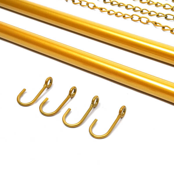 Hanging Clothes Rack with Chains and hooks, Clothing Rack, Clothing Rack for Bedroom, Laundry Room 90*180 cm
