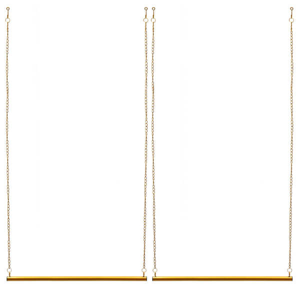 Hanging Clothes Rack with Chains and hooks, Clothing Rack, Clothing Rack for Bedroom, Laundry Room 90*180 cm