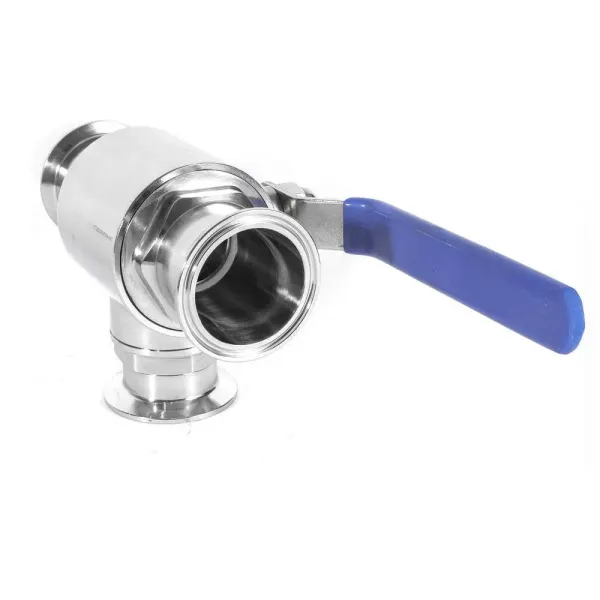 Ball Valve 2 Inch Stainless 304 Three Way Ball Valve Tri Clamp Connection T Type