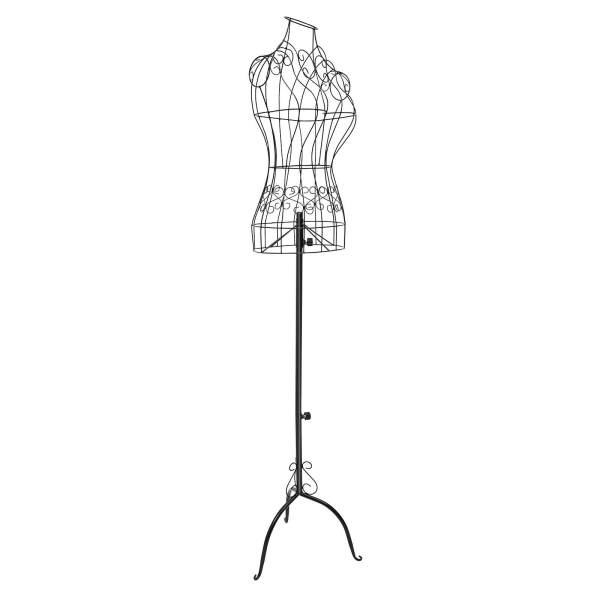 Iron Bust Model, Mannequin Model with Stand, Half-length Model, Mannequin Dress Form 